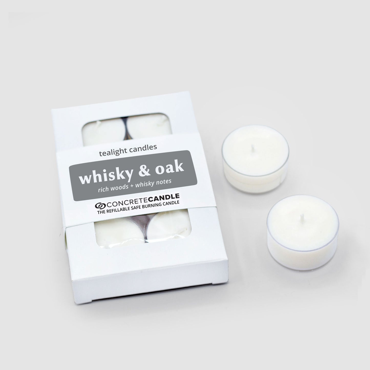 whisky & oak | tealights set of 6