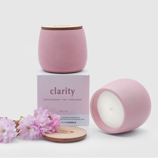 clarity |  cherry blossom + lily + violet petals