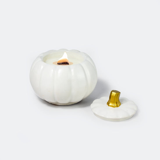 PUMPKIN CONCRETE CANDLE